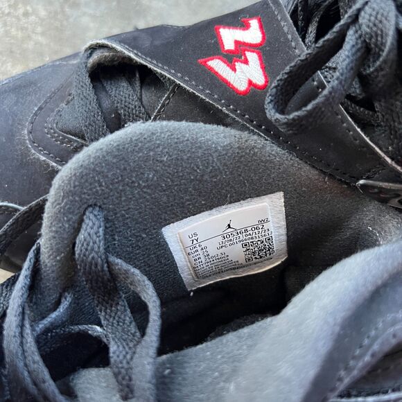 Air Jordan 8 Retro GS 'Playoff' 2023 Black Blue Red 305368-062 Size 7Y - Picture 5 of 16